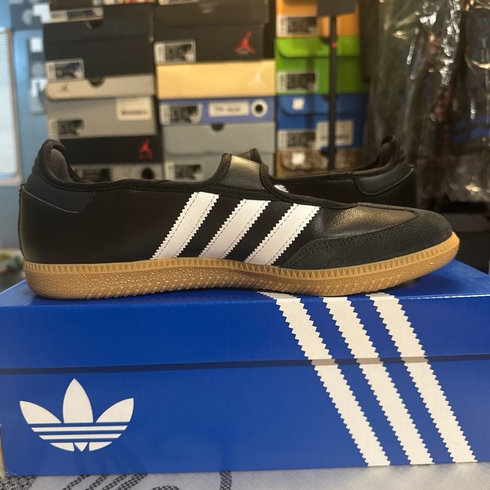 Adidas Samba Black Leather Sneakers - Picture 6 of 8